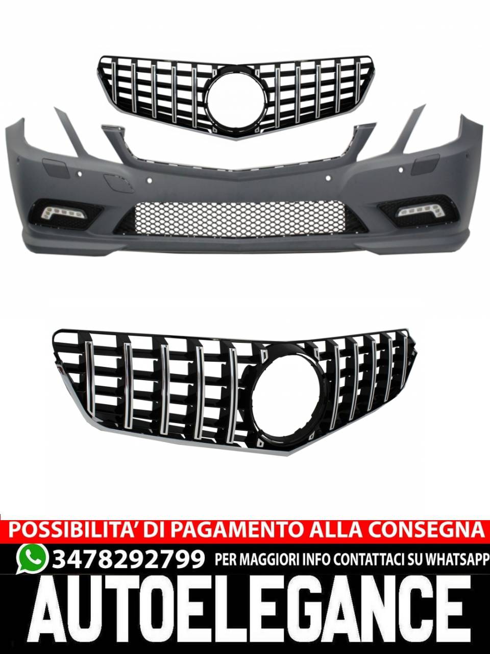 Front Bumper with Grille Suitable for Mercedes E-Class C207 2009-2012 