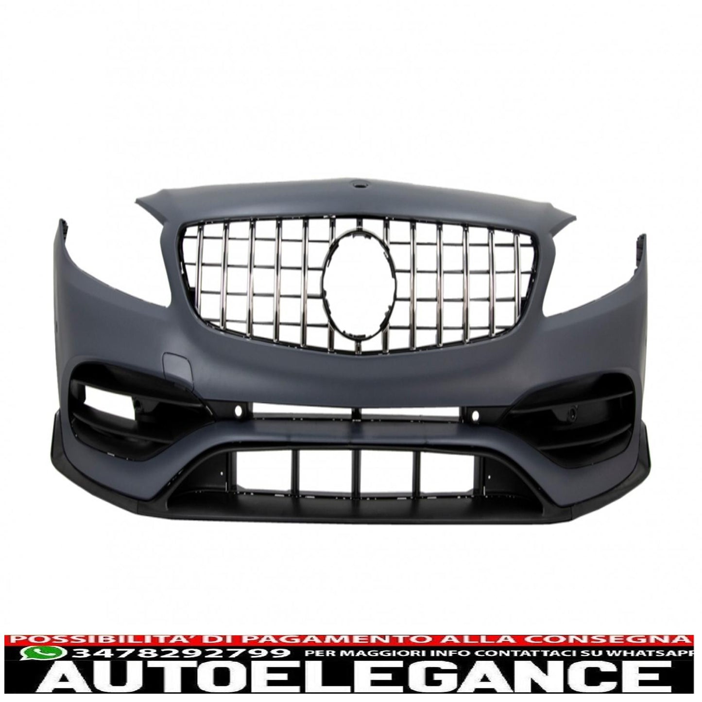 body kit with grille suitable for mercedes a-class w176 (2012-2018) restyling a45 design