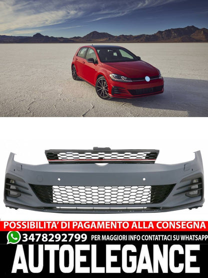 Front bumper suitable for VW Golf VII 7 5G (2013-2017) 7.5 GTI Design 