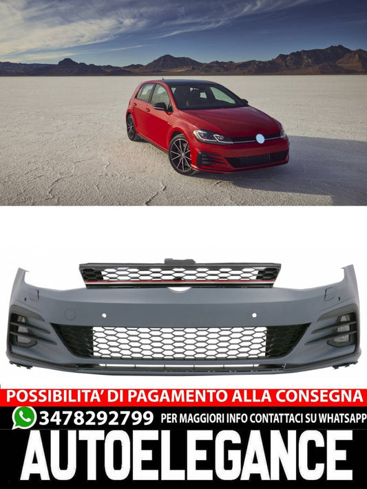 Front bumper suitable for VW Golf VII 7 5G (2013-2017) 7.5 GTI Design 