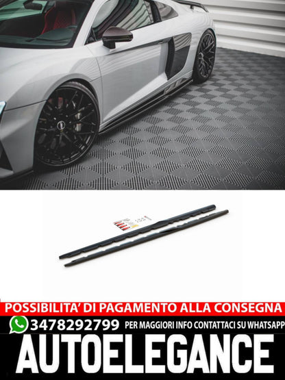 MINIGONNE LATERALI COMPATIBILI PER AUDI R8 MK2 FACELIFT  (2018 - )