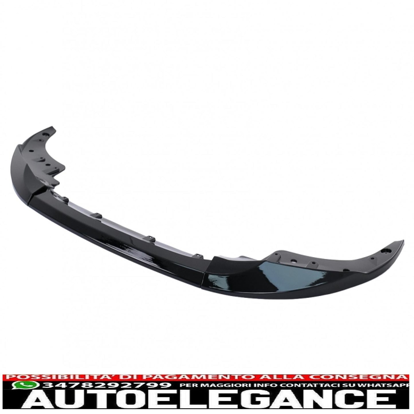 Front Bumper Spoiler Lip Fit For BMW 4 Series G22 Coupe G23 Cabrio G26 Gran Coupe (2020-up) M Sport Piano Black