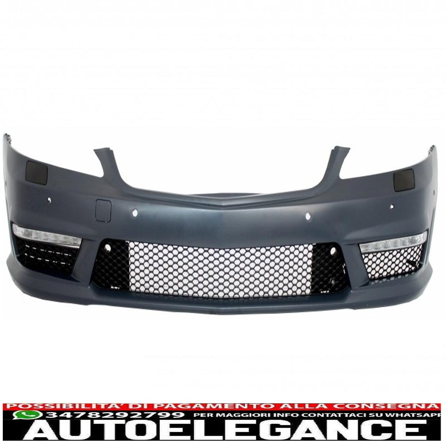 complete body kit suitable for mercedes s-class w221 lwb (2005-2013) with restyled front grille and exhaust muffler tips