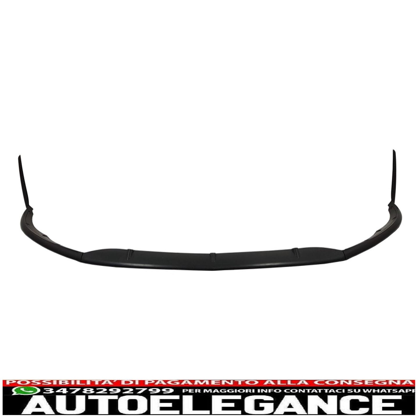 Front bumper lip suitable for mercedes c class w205 s205 a205 c205 (2014-2018) limousine model t coupe cabriolet edition 1 design matt black 