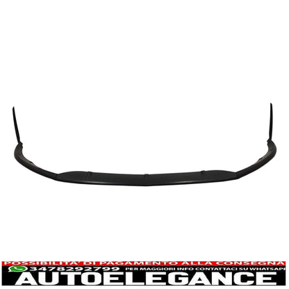 Front bumper lip suitable for mercedes c class w205 s205 a205 c205 (2014-2018) limousine model t coupe cabriolet edition 1 design matt black 