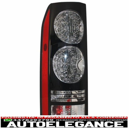 LED rear lights suitable for Land Rover Discovery III 3 and IV 4 (2004-2016) black conversion to restyling look
