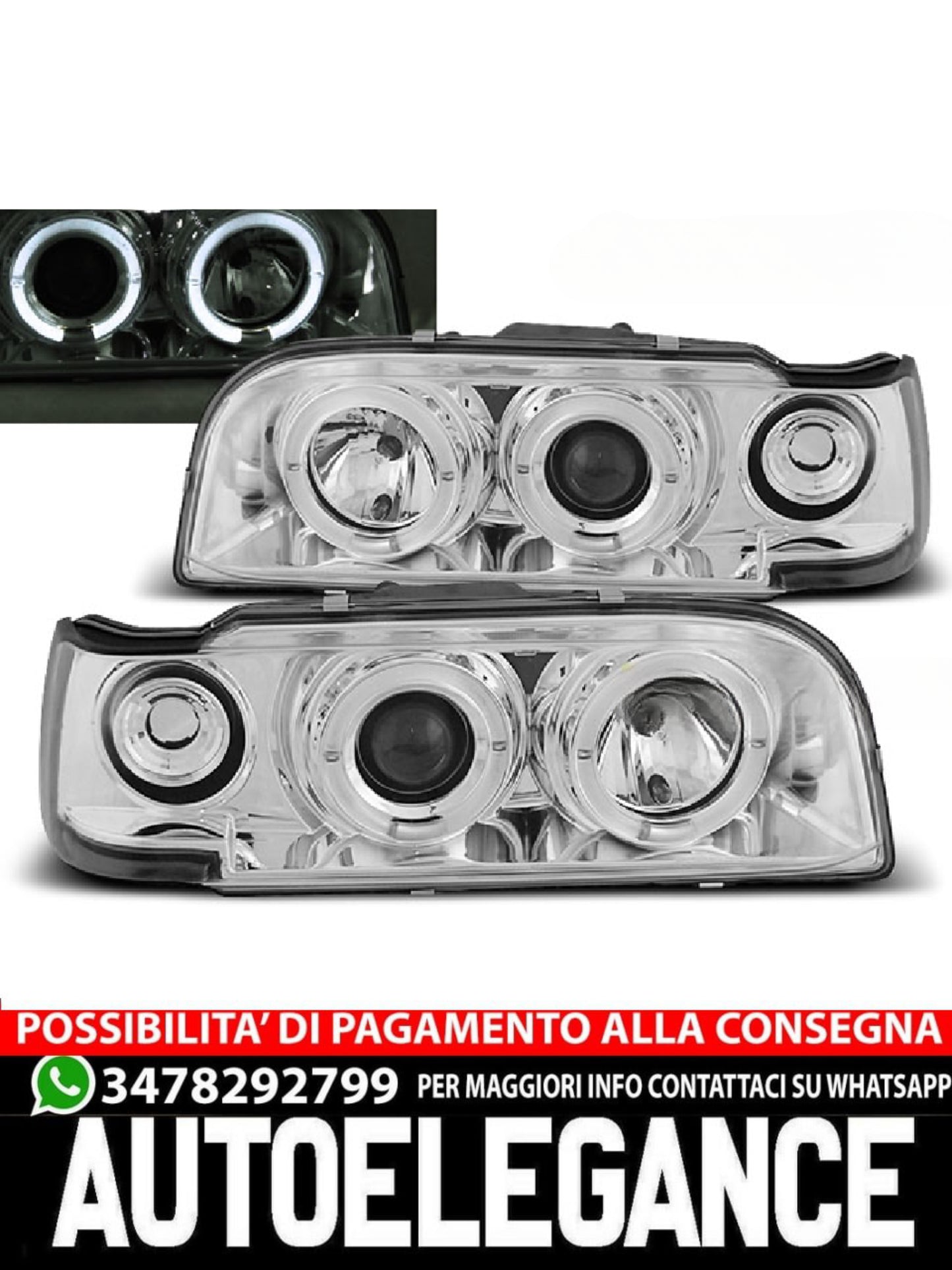 FARI ADATTI COMPATIBILI PER VOLVO 850 92-12.96 ANGEL EYES CROMATI