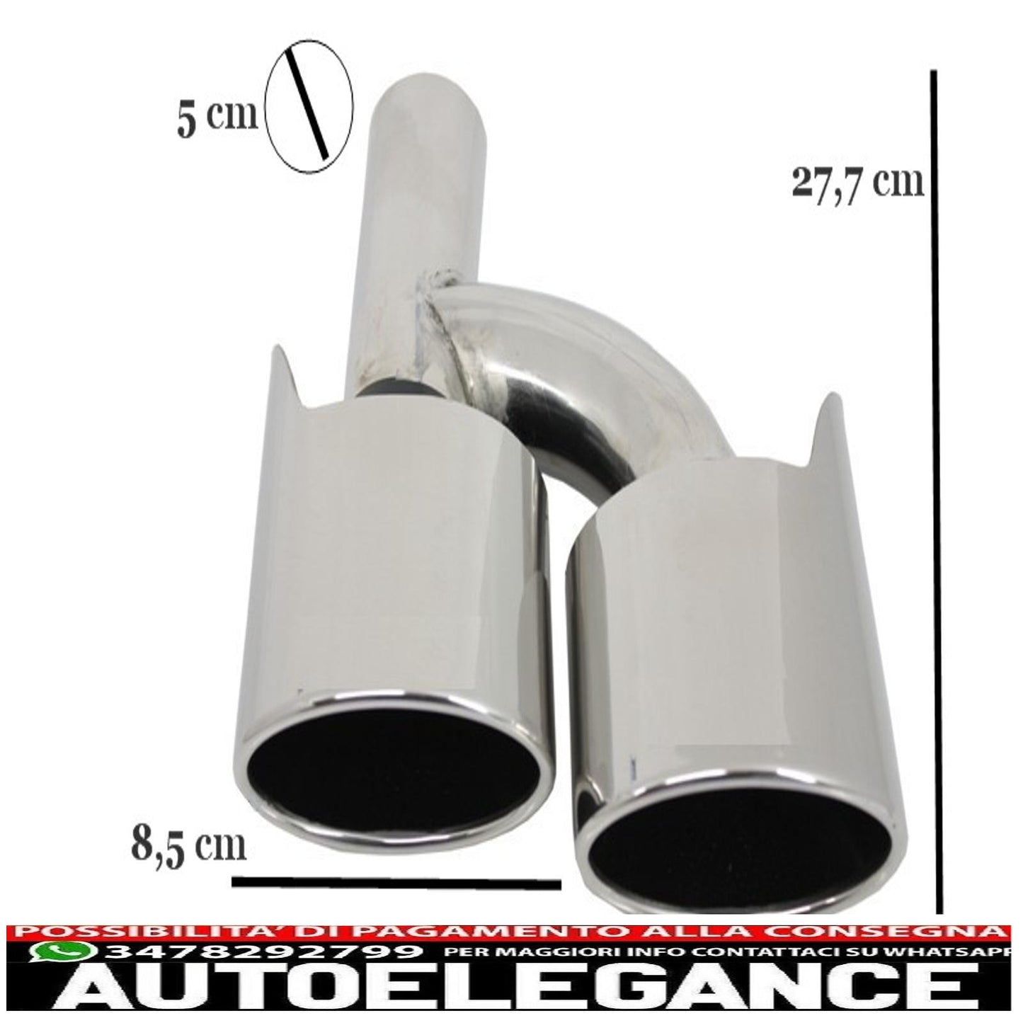Exhaust muffler tips suitable for mercedes c class e class s class cls sl slk w204 w211 w221 w219 e63 c63 design