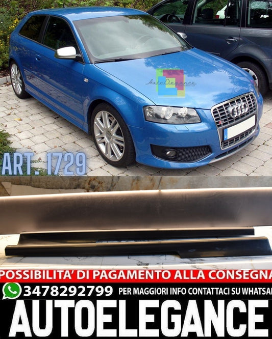 SKIRTS SUITABLE FOR AUDI A3 8P 3D 2005-2012 LOOK S-LINE S3