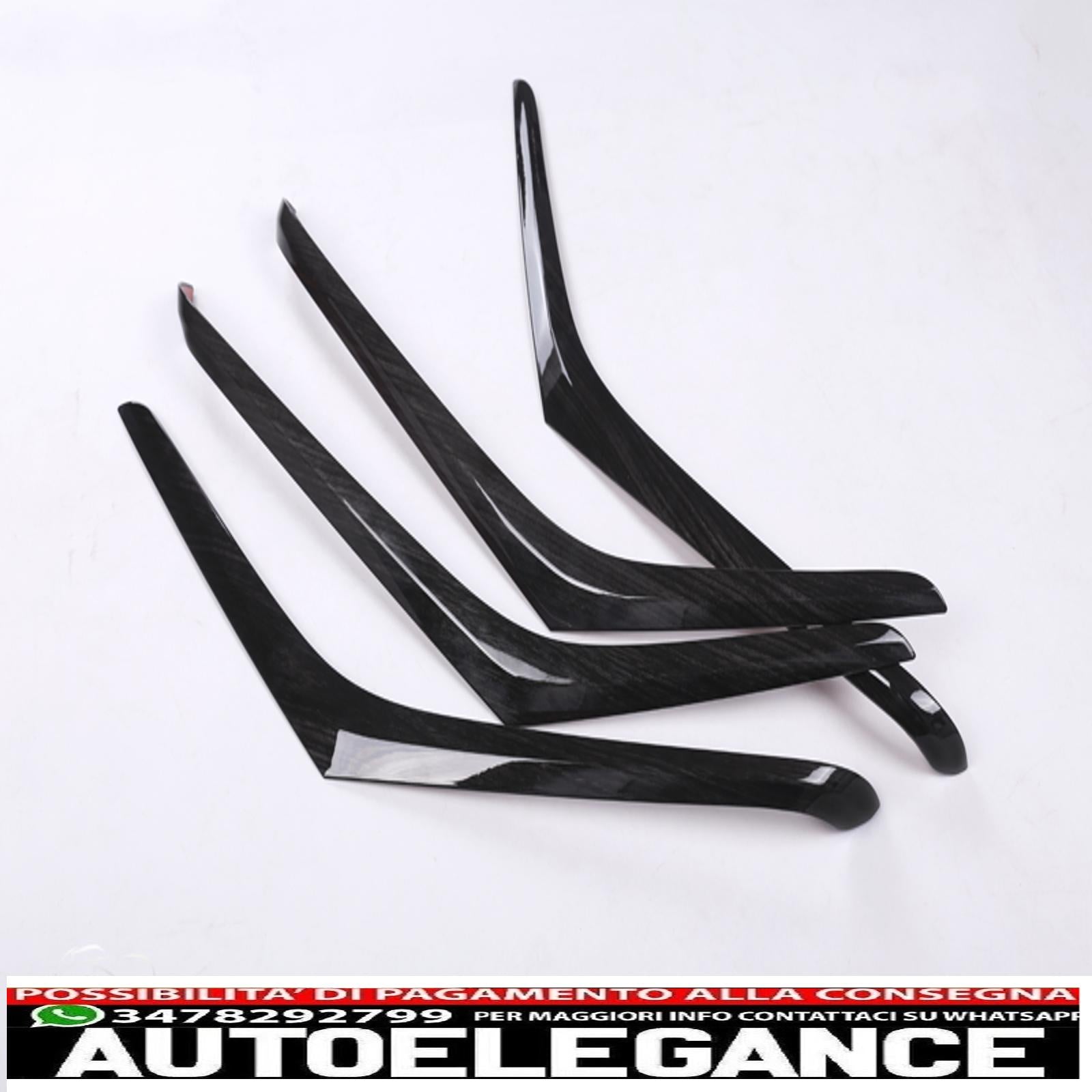 Barre ornamentali rivestimento porta legno nero telaio per Mercedes W222 Classe S-mostra il titolo originaletesto originalezierelemente door panel wood black frame for Mercedes W222 S-Class AUTOELEGANCERICAMBI