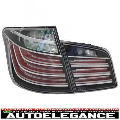 m performance led rear lights suitable for bmw 5 series f10 (2011-2017) black line design lci