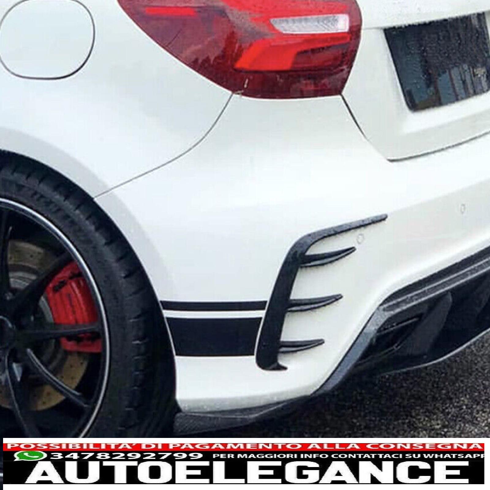 AMG look aerodinamici neri posteriori adatti per Mercedes W176 Classe A AUTOELEGANCERICAMBI