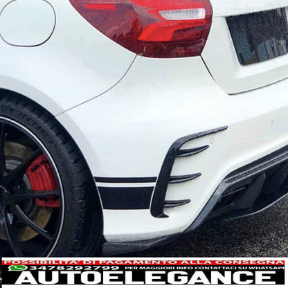 AMG look aerodinamici neri posteriori adatti per Mercedes W176 Classe A AUTOELEGANCERICAMBI