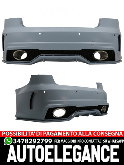Paraurti posteriore adatto per Audi A3 8V Berlina Pre Facelift (2012-2016) RS Design