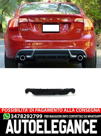 DIFFUSORE PARAURTI POSTERIORE per VOLVO S60 V60 2010-2018