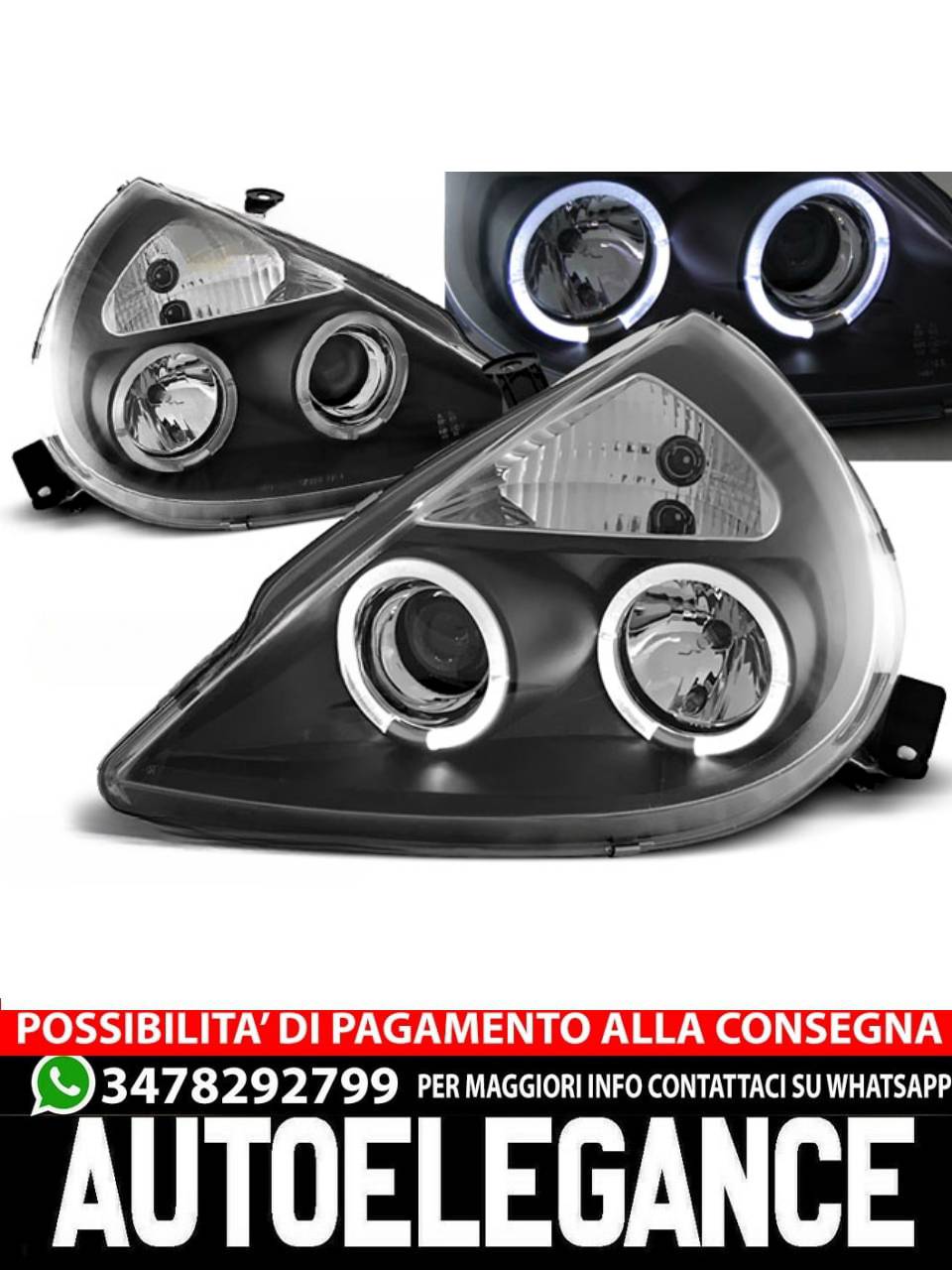 FORD KA 11.96-08 ANGEL EYES BLACK