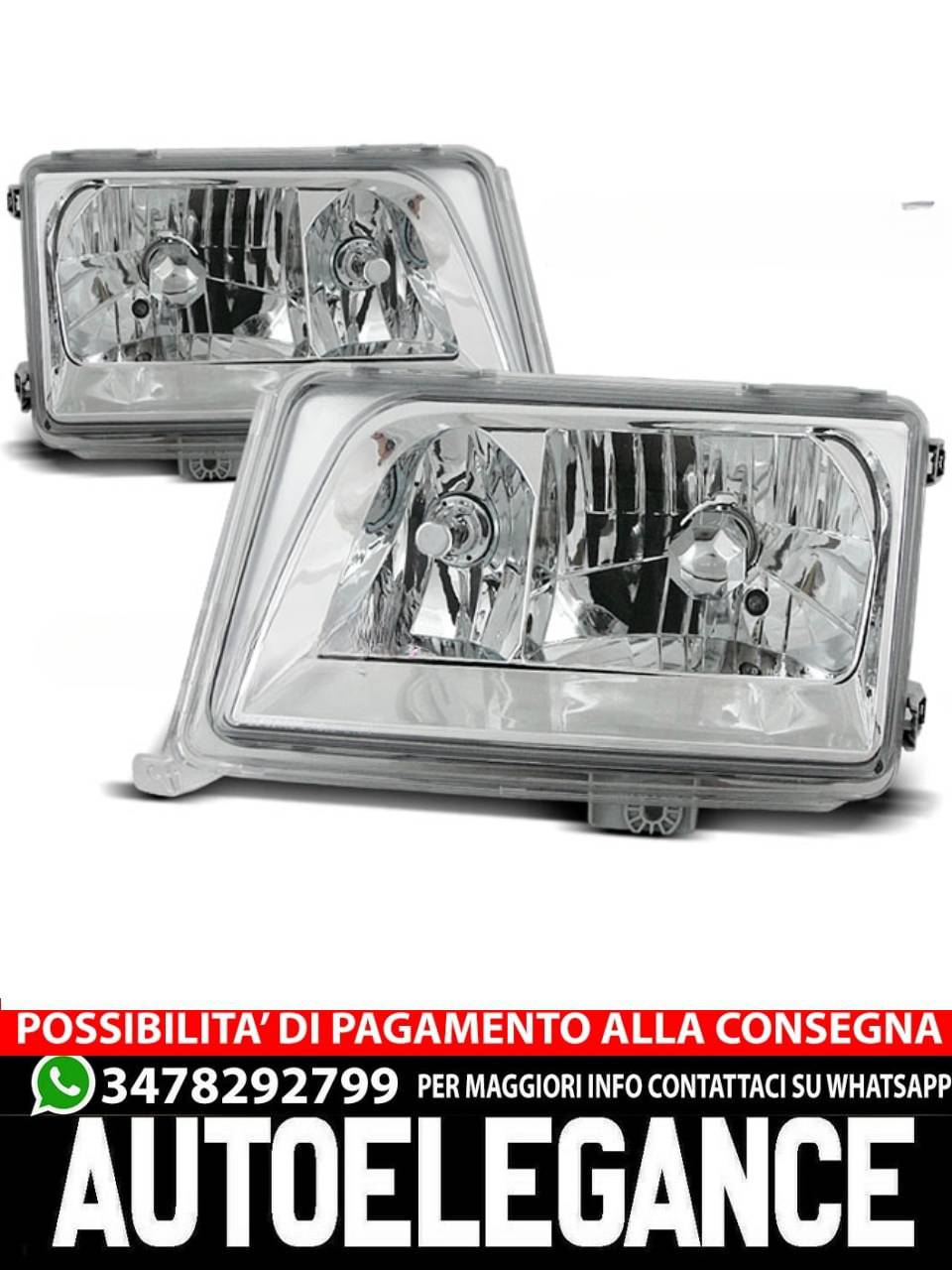 FARI CROMATI per MERCEDES W124 Classe E 05.93-06.95