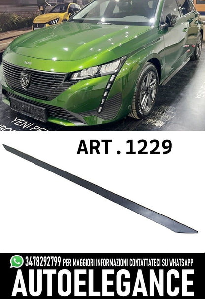 SKIRTS SUITABLE FOR PEUGEOT 308 III 2021+ 5 DOORS GLOSSY BLACK