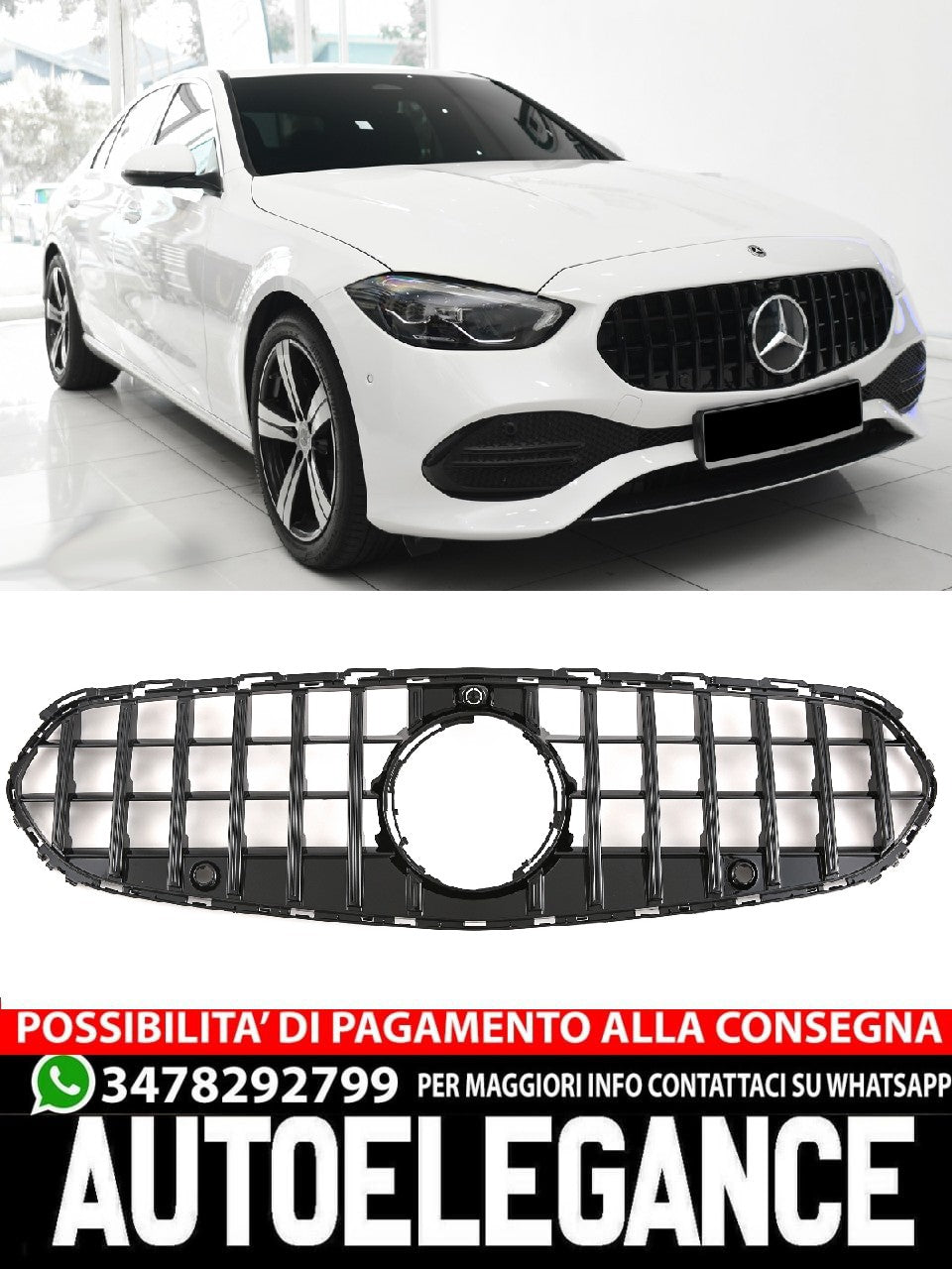 Griglia Sport griglia adatta per Mercedes W206 Avantgarde Panamericana GT