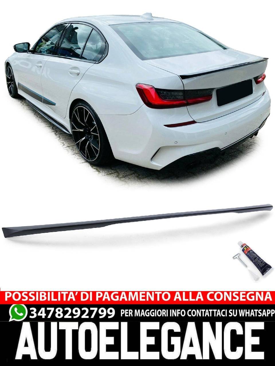 SPOILER suitable for BMW G20 Limousine from 18