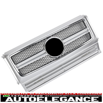 griglia sport griglia radiatore adatto per mercedes w463 g 1990-2018 cromo ottico-mostra il titolo originaletesto originalegrill sport kühlergrill passt für mercedes w463 g 1990-2018 chrom optik