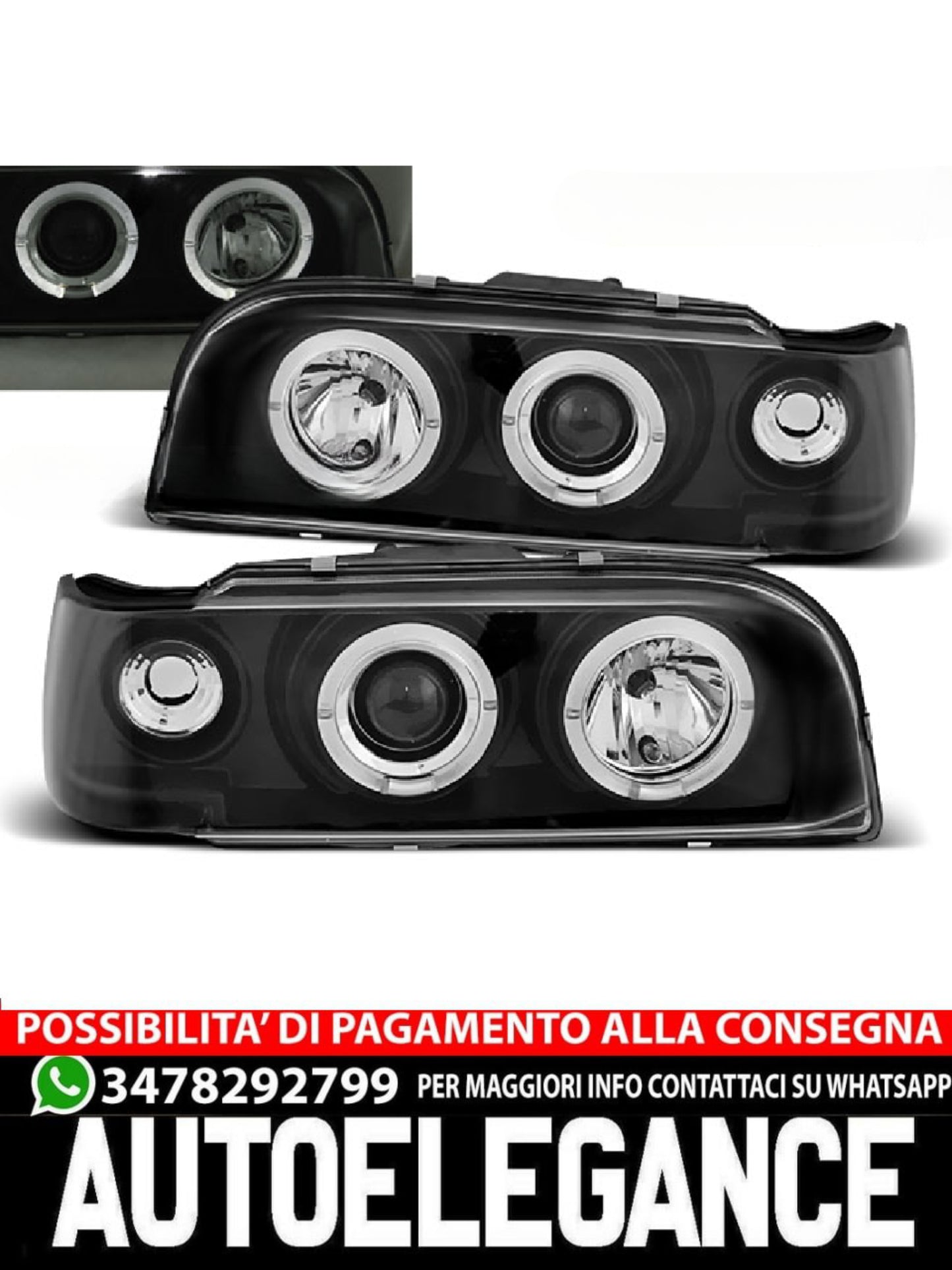 FARI ADATTI PER VOLVO 850 92-12.96 ANGEL EYES  NERO