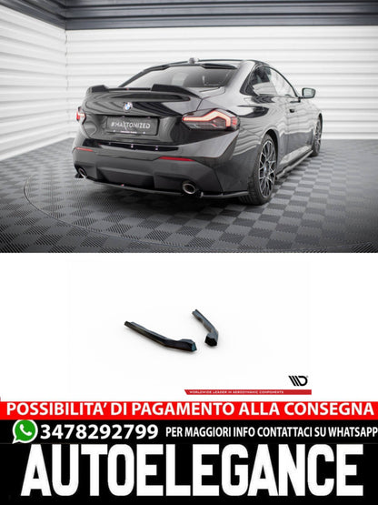 SPLITTER LATERALI POSTERIORI COMPATIBILE PER V.1 BMW 2 COUPE G42  (2021 - )
