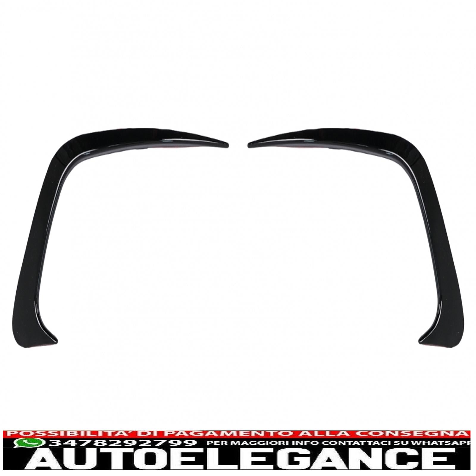 alette paraurti posteriori alette laterali flic adatte per bmw serie 3 g20 g21 g28 m-sport (2018-up) nero pianoforte AUTOELEGANCERICAMBI