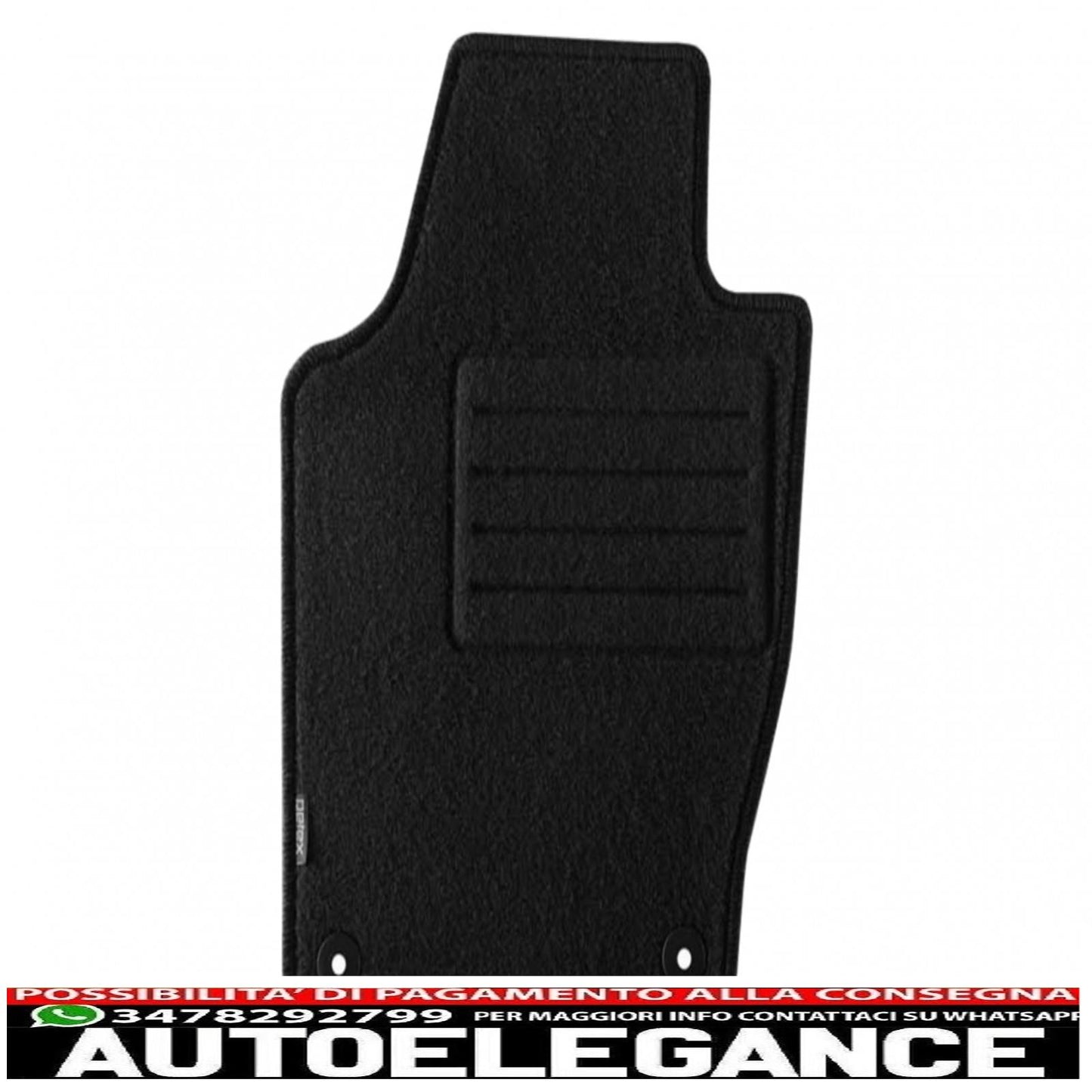 Graphite carpet mat suitable for vw polo (6r) 06/2009-09/2017, cross polo 2010-09/2017