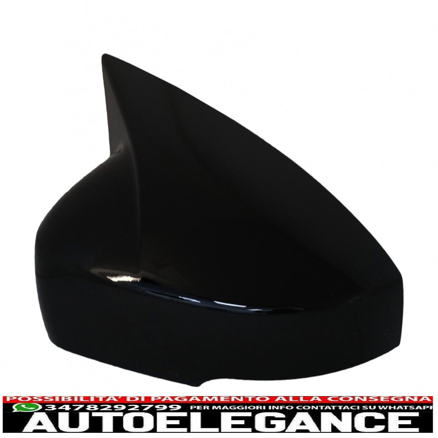 coperture specchietti adatte per vw polo 6r 6c mk5 (2009-2017) up! berlina (09.2016-2019) nero pianoforte AUTOELEGANCERICAMBI