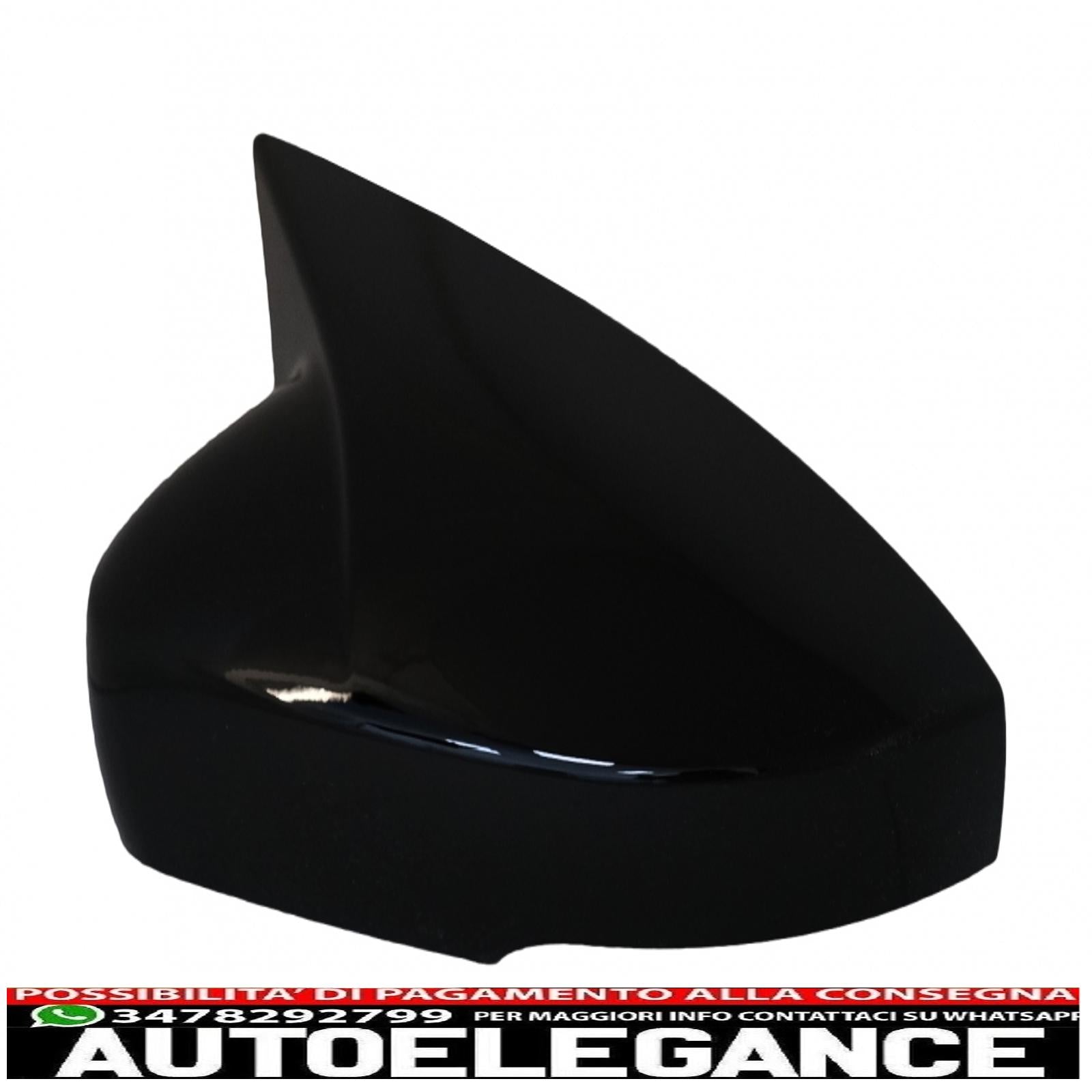 coperture specchietti adatte per vw polo 6r 6c mk5 (2009-2017) up! berlina (09.2016-2019) nero pianoforte AUTOELEGANCERICAMBI