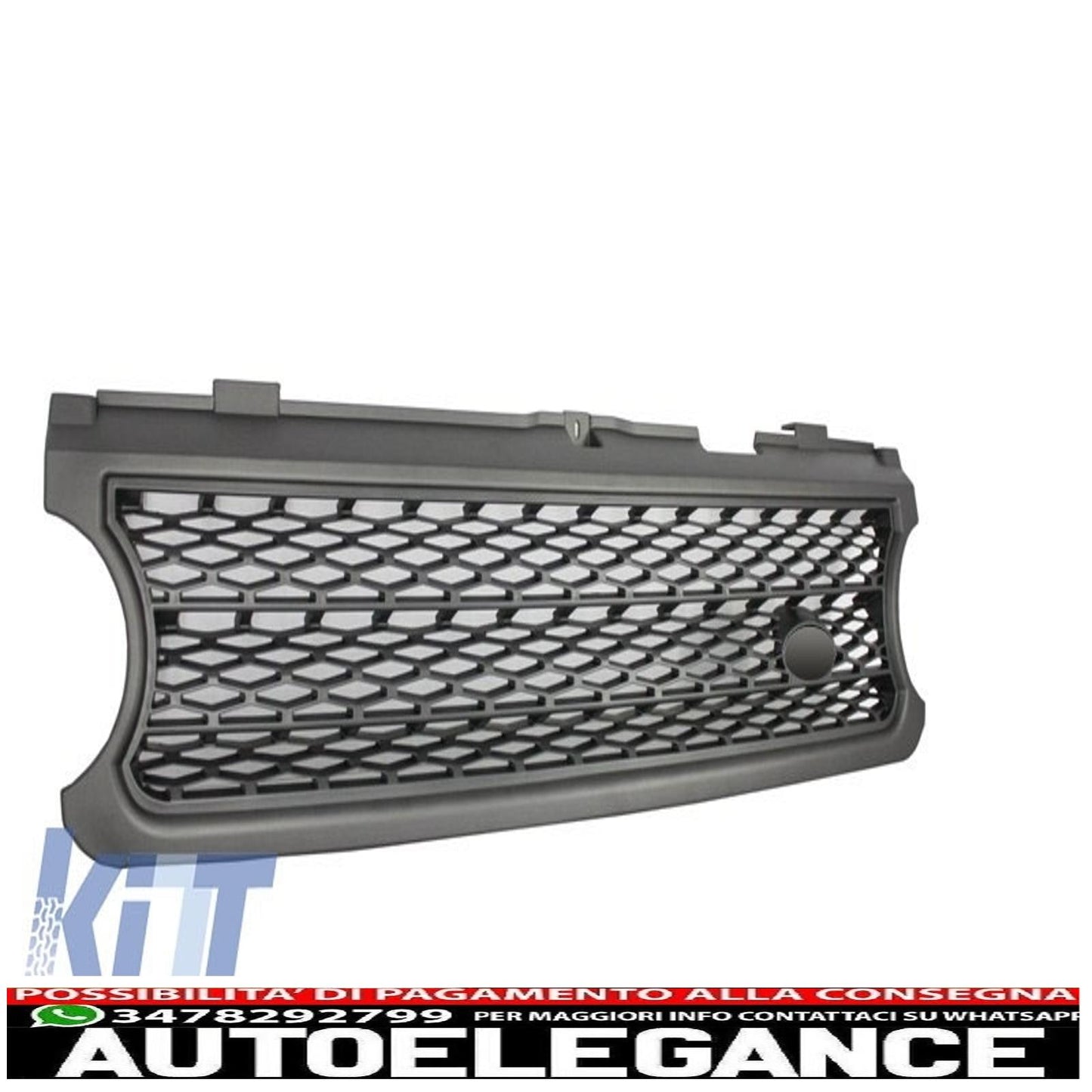 center grille suitable for land rover range rover vogue iii (l322) (2006-2009) silver autobiography supercharged edition