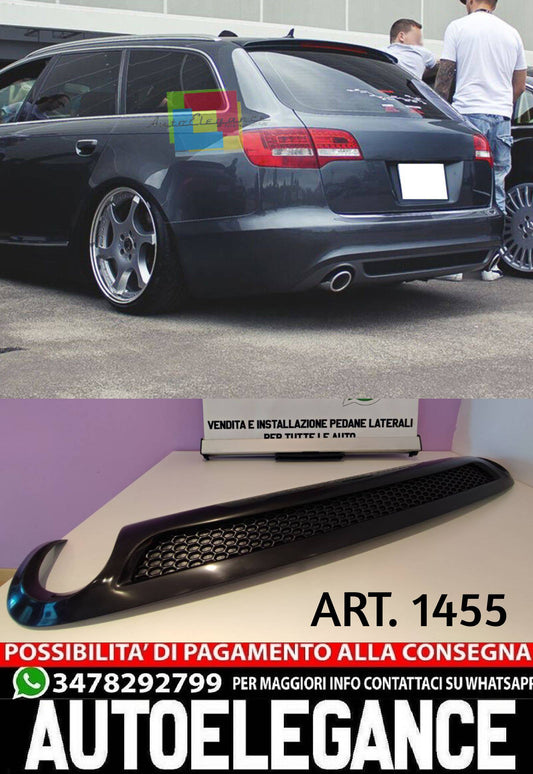DIFFUSORE ADATTO PER AUDI A6 4F C6 2005-2008 AVANT STANDARD LOOK SLINE 1+1
