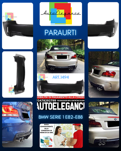 REAR BUMPER SUITABLE FOR BMW 1 SERIES E82 E88 2007-2013 M1 LOOK