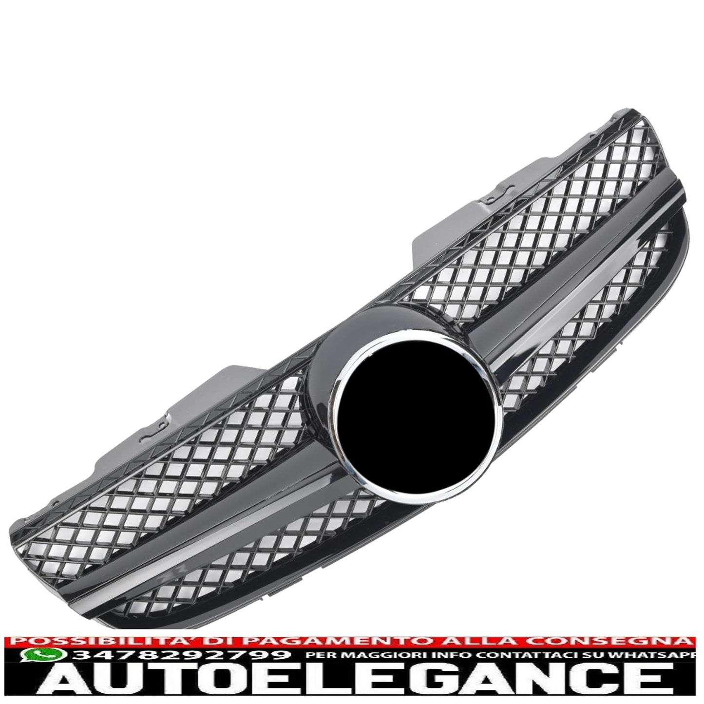 griglia sport griglia radiatore adatto per mercedes r230 sl 2006-2008 nero lucido-mostra il titolo originaletesto originalegrill sport kühlergrill passt für mercedes r230 sl 2006-2008 glanz schwarz