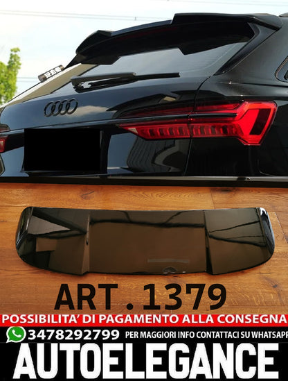 ROOF SPOILER SUITABLE FOR AUDI A6 C8 AVANT 2018+ RS6 LOOK GLOSSY BLACK