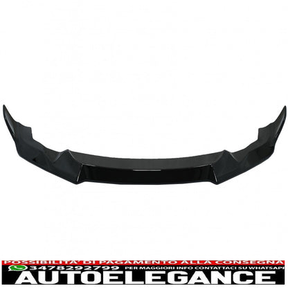 Front Bumper Spoiler Fit For BMW 2 Series F87 M2 (2016-2020) Piano Black 