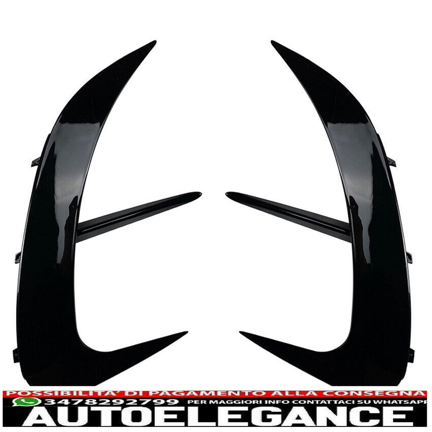 amg ottica flics aero flaps nero adatto per mercedes w206 classe c-mostra il titolo originaletesto originaleamg optik flics aero flaps schwarz passt passt für mercedes w206 c-klasse AUTOELEGANCERICAMBI