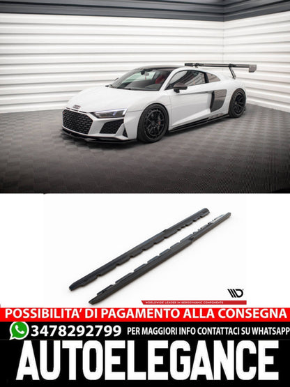 MINIGONNE LATERALI ADATTE PER V.2 AUDI R8 MK2 FACELIFT  (2018-2023)