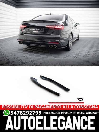 SPLITTER LATERALI POSTERIORI adatti compatibili per AUDI S4 B9 FACELIFT 2019-