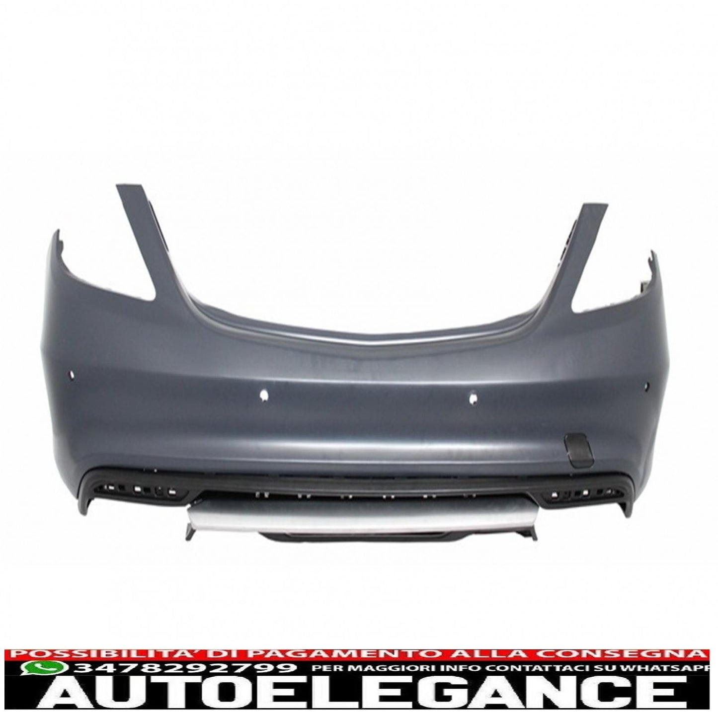 Rear bumper exhaust tips suitable for mercedes benz w222 s class (2013-up) s65 a-design 