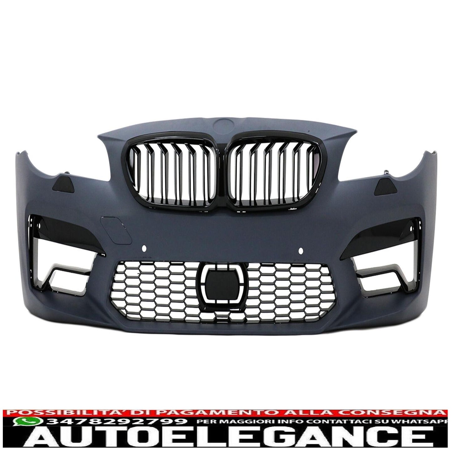 Front Bumper Grille for BMW 5 Series F10 F11 2011-2017 M5 2020 Look-show original titleOriginal textFrontstoßstange Gitter für BMW 5er F10 F11 2011-2017 M5 2020 Look