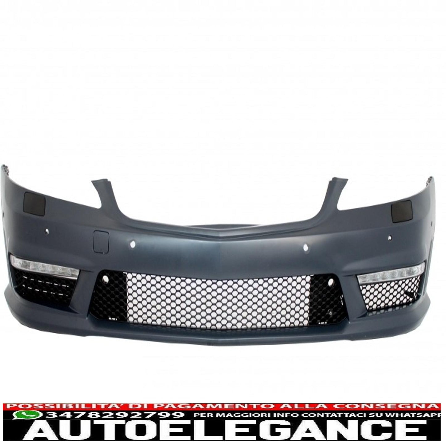body kit suitable for mercedes s class w221 (2005-2011) s63 s65 design with exhaust tips black edition 