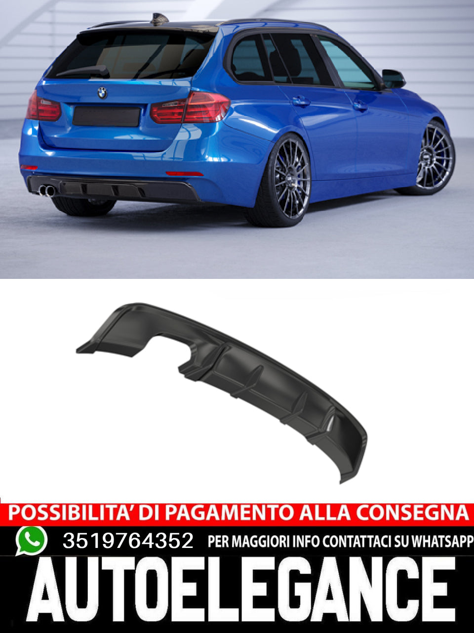 Diffusori posteriore per BMW 3er F31 Touring