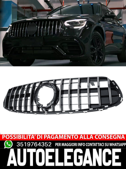 Griglia GT Panamericana adatta per Mercedes Classe GLC X253 dal 19 argento nero