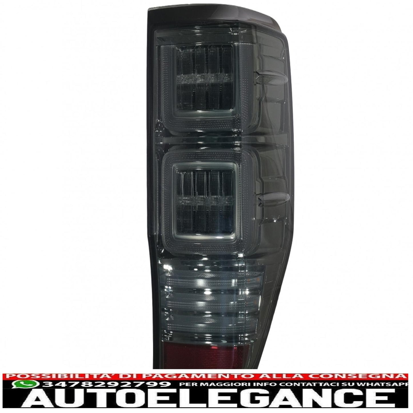 LED rear lights suitable for Ford Ranger (2012-2018) with dynamic sequential smoked indicators