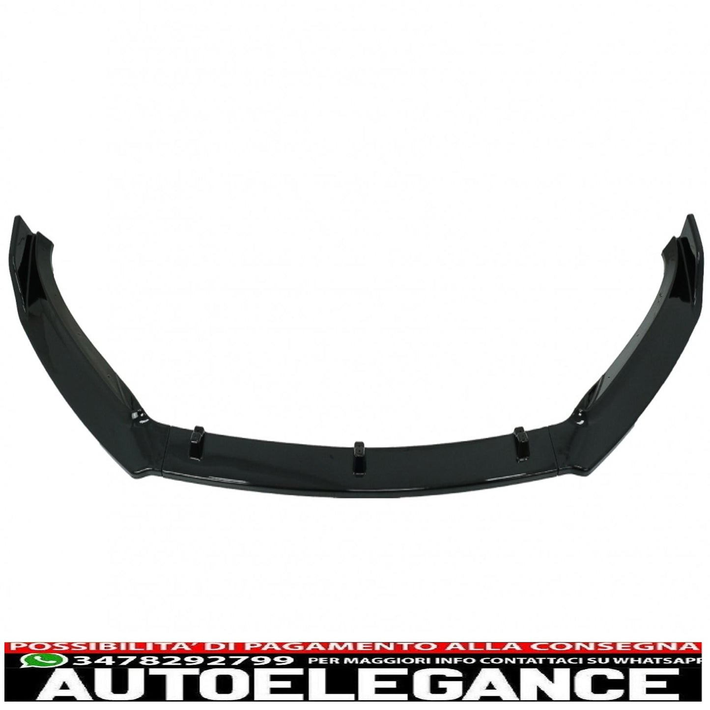 Front Bumper Lip Extension Spoiler Fit For VW Passat B8 3G Limousine Variant (2015-2018) Piano Black