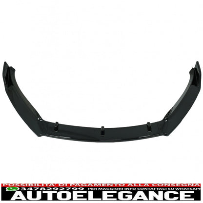 Front Bumper Lip Extension Spoiler Fit For VW Passat B8 3G Limousine Variant (2015-2018) Piano Black