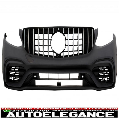 paraurti anteriore con spoiler posteriore sul tetto adatto per mercedes glc x253 suv (2015-2019) glc 63 design