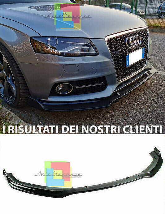 AUDI A4 B8 2007-2011 LAMA 3 PEZZI SOTTO PARAURTI ANTERIORE IN ABS SPLITTER -C- AUTOELEGANCERICAMBI